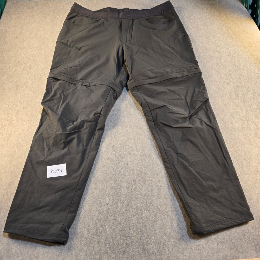 REI Co-op Sahara Convertible Hiking Pants Mens XL x 32L Gray Zip Off Cargo Trail